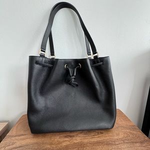 Quince Italian Leather Triple Compartment Bucket Bag